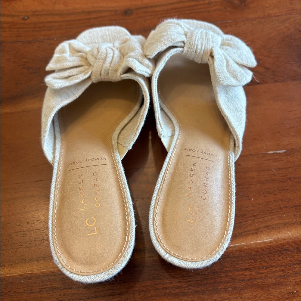 LC Lauren Conrad Izabella Women’s Heeled Slide Sandals - Picture 4 of 11